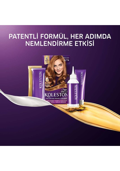 Koleston Kıt 8/74 Gızemlı Kahve 2x Paket