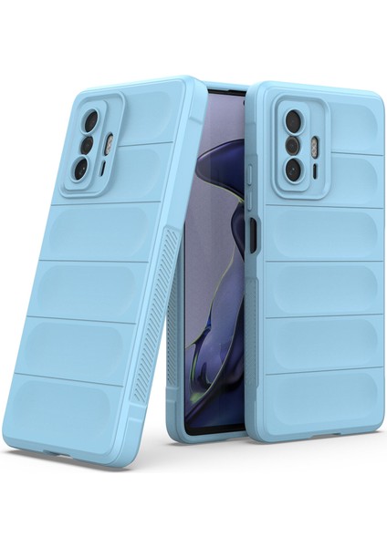 11T / 11T Pro İçin Kaymaz Silikon Telefon Kılıfı - Mavi (Yurt Dışından) fiyatları
