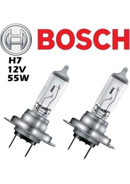 H7 12V 55W Far Ampülü 2 Adet Set,bosch H7 Ampül