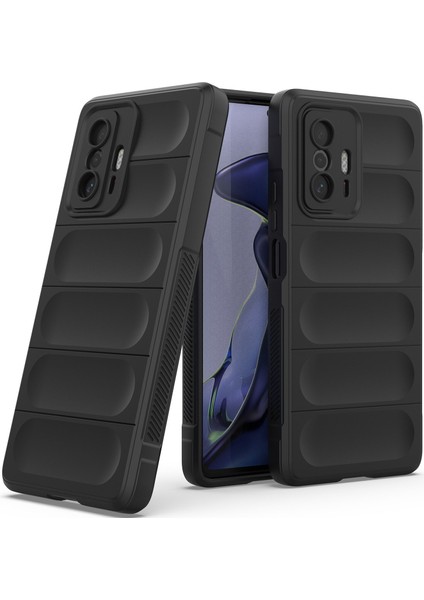 11T / 11T Pro İçin Kaymaz Silikon Telefon Kılıfı - Siyah (Yurt Dışından) fiyatları