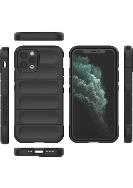 iPhone 11 Pro Max İçin Kaymaz Silikon Telefon Kılıfı - Koyu Gri (Yurt Dışından) fiyatları