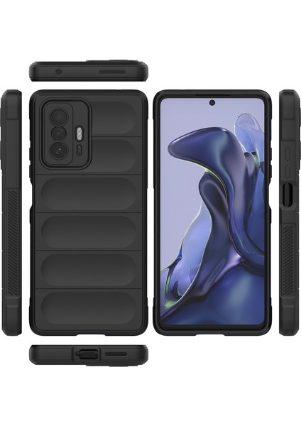 11T / 11T Pro İçin Kaymaz Silikon Telefon Kılıfı - Gri (Yurt Dışından) fiyatları