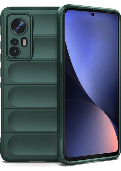 12 Pro İçin Kaymaz Silikon Telefon Kılıfı - Yeşil (Yurt Dışından)