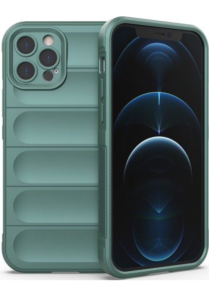 iPhone 12 Pro Max İçin Kaymaz Silikon Telefon Kılıfı - Yeşil (Yurt Dışından) fiyatları