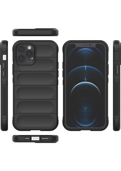 iPhone 12 Pro İçin Kaymaz Silikon Telefon Kılıfı - Mor (Yurt Dışından)