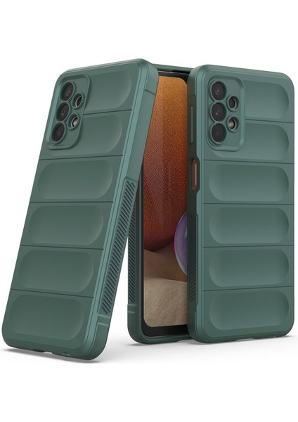 Galaxy A32 5G İçin Kaymaz Silikon Telefon Kılıfı - Yeşil (Yurt Dışından)
