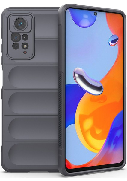 Redmi Note 11 Pro 5G / 4G İçin Kaymaz Silikon Telefon Kılıfı - Koyu Gri (Yurt Dışından)