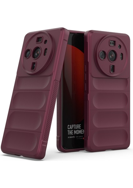 12S Ultra İçin Kaymaz Silikon Telefon Kılıfı - Koyu Kırmızı (Yurt Dışından)