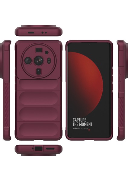 12S Ultra İçin Kaymaz Silikon Telefon Kılıfı - Koyu Kırmızı (Yurt Dışından) fiyatları