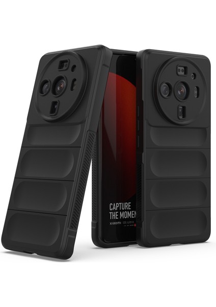 12S Ultra İçin Kaymaz Silikon Telefon Kılıfı - Siyah (Yurt Dışından)