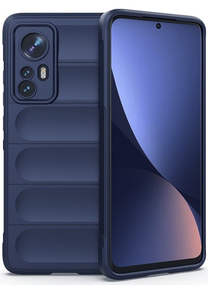 12 Lite İçin Kaymaz Silikon Telefon Kılıfı - Lacivert (Yurt Dışından)