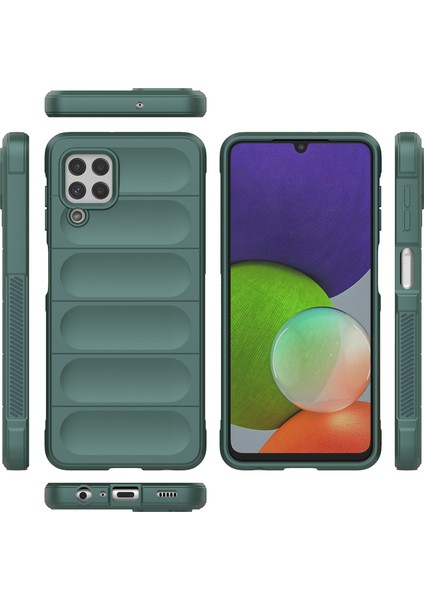 Galaxy M32 4G / A22 4G İçin Kaymaz Silikon Telefon Kılıfı - Yeşil (Yurt Dışından) fiyatları