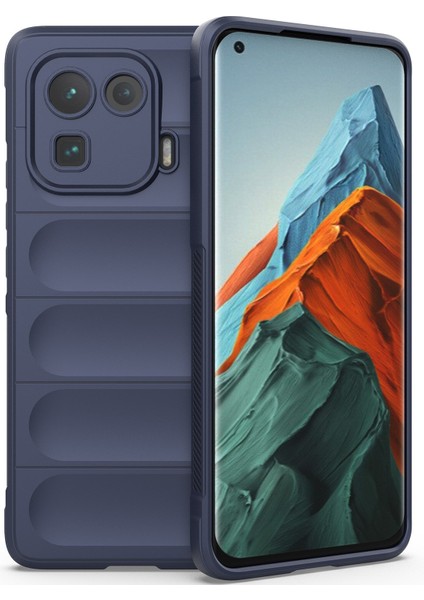 Mi 11 Pro İçin Kaymaz Silikon Telefon Kılıfı - Lacivert (Yurt Dışından)