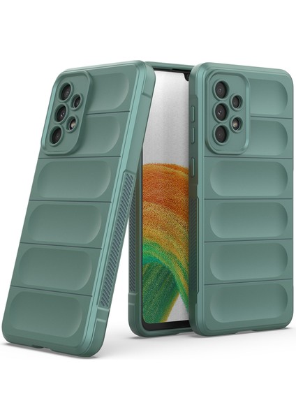 Galaxy A33 5G İçin Kaymaz Silikon Telefon Kılıfı - Yeşil (Yurt Dışından) fiyatları