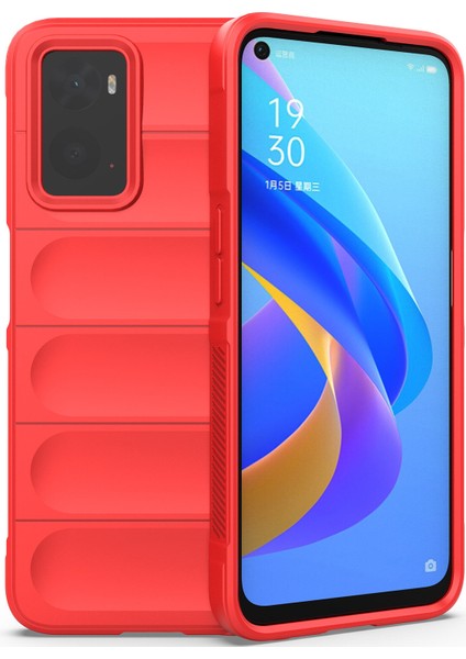 A36 4G / A76 4G / Realme 9i İçin Kaymaz Silikon Telefon Kılıfı - Kırmızı (Yurt Dışından) fiyatları