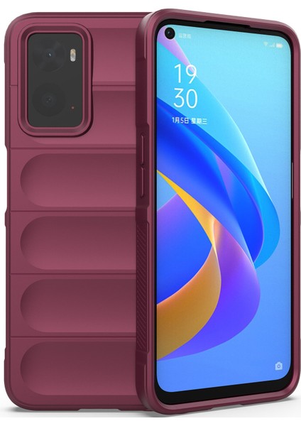 A36 4G / A76 4G / Realme 9i İçin Kaymaz Silikon Telefon Kılıfı - Koyu Kırmızı (Yurt Dışından) fiyatları