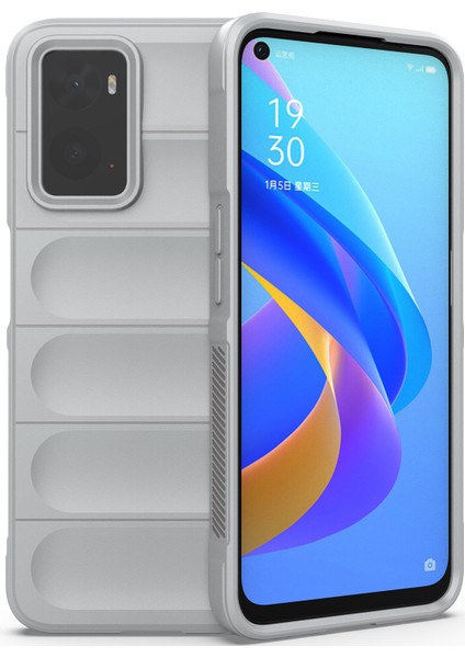 A36 4G / A76 4G / Realme 9i İçin Kaymaz Silikon Telefon Kılıfı - Gri (Yurt Dışından)