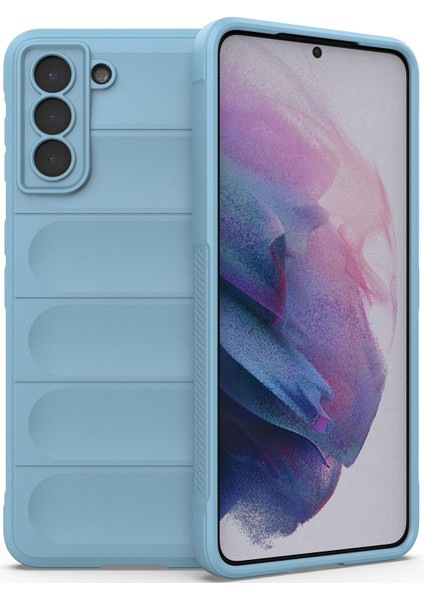 Galaxy S21 Plus 5G İçin Kaymaz Silikon Telefon Kılıfı - Mavi (Yurt Dışından) fiyatları