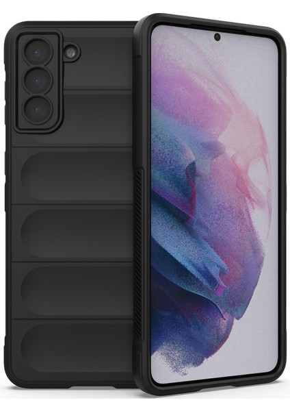 Galaxy S21 Plus 5G İçin Kaymaz Silikon Telefon Kılıfı - Siyah (Yurt Dışından) fiyatları