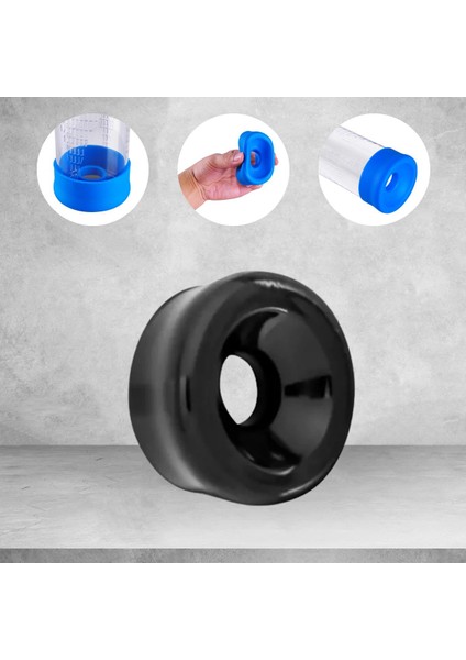 Vakum Penis Pompası Kaliteli Yedek Silikon Başlık Siyah