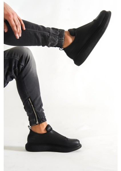 Sneakers Ayakkabı 911 Siyah (Siyah Taban)
