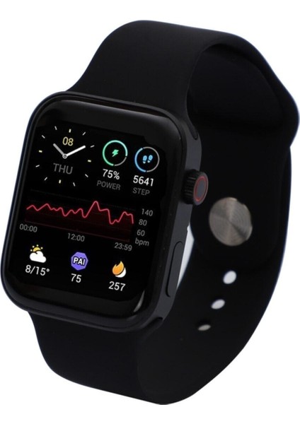 Watch 7 Uyumlu Akıllı Saat Kablosuz Şarj ve Konuşma Özellikli Apple iPhone Android Uyumlu