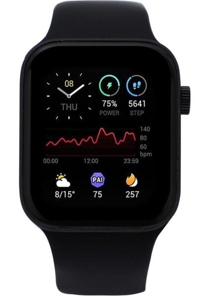 Watch 7 Uyumlu Akıllı Saat Kablosuz Şarj ve Konuşma Özellikli Apple iPhone Android Uyumlu