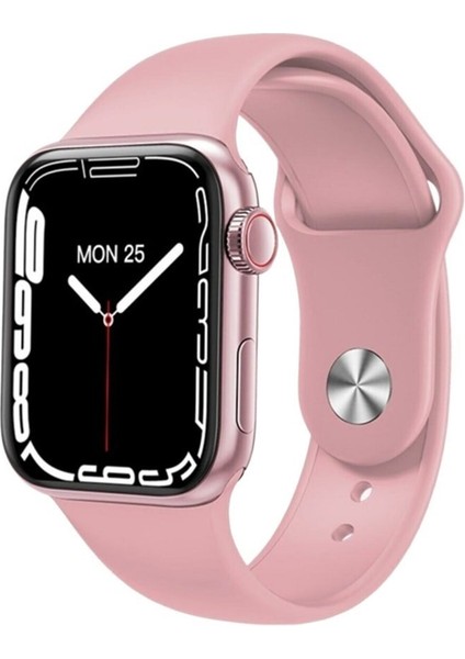 Watch 7 Pro Plus SW17 2023 Yeni Akıllı Suya Dayanıklı Bluetooth Çağrı Pembe