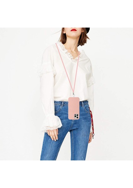 iPhone 11 Pro Için Ayarlanabilir Ipli Telefon Kılıfı - Pembe (Yurt Dışından) fırsatları