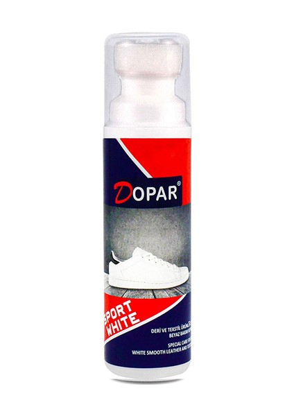 3 Adet Beyaz Spor Deri Bez ve Kumaş Ayakkabı Boyası 75 ml Bağcıklı