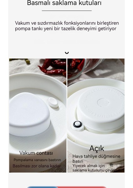 Itme Tipi Cam Conta Gıda Saklama Kabı Seti