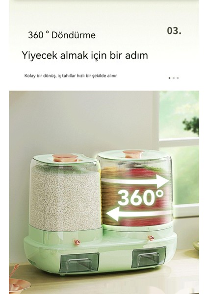 23 Pound Hububat Plastik Saklama Kabı