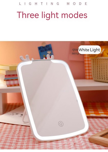 Şarj Edilebilir Üç Renkli Dokunmatik Ekranlı Makyaj Aynası (Yurt Dışından) fırsatları