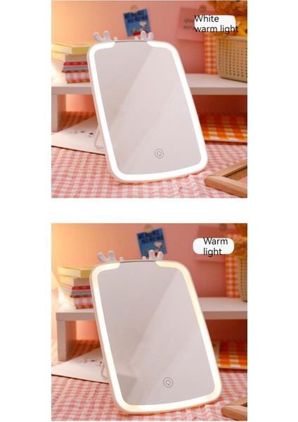 Şarj Edilebilir Üç Renkli Dokunmatik Ekranlı Makyaj Aynası (Yurt Dışından) indirimleri