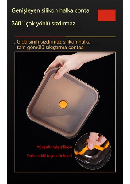 304 Paslanmaz Çelik Buzdolabı Kare Saklama Kabı(Yurt Dışından) fırsatları