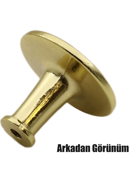 Big Baklavalı Düğme Çekmece Dolap Kapak Kulpu Kulbu Gold Metal Kulp