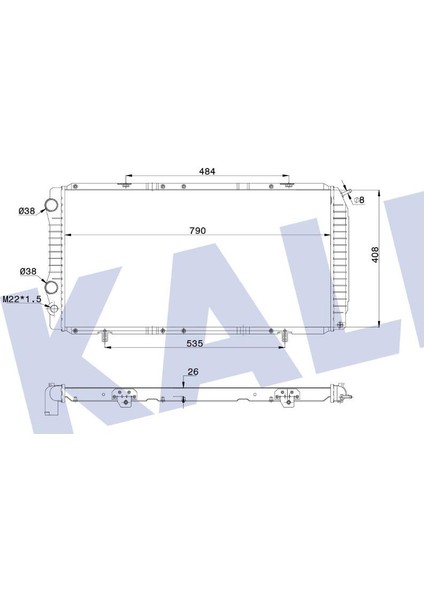 Radyatör Jumper Ducato 2-3 Boxer 94-02 1.9/2.5/2.8td 344340