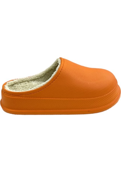 Turuncu Mat Faylon Taban Içi Kürklü Ev Terliği fiyatları