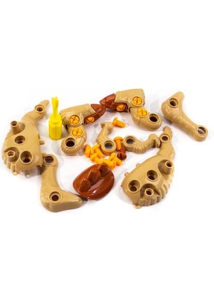 Eğitici Oyuncak Dinozor Sök Tak Kahverengi fırsatları