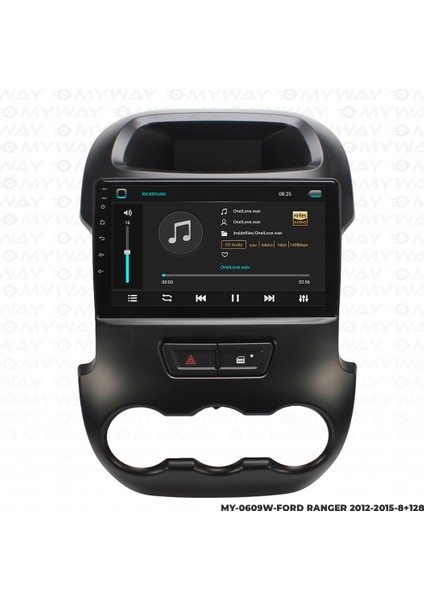 Ford Ranger Android Carplay Multimedya Navigasyon Ekran Teyp 8GB+128GB modelleri