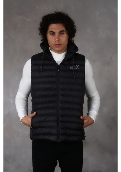 Kapşonlu Erkek Şişme Yelek