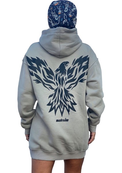 Bej Unisex Phoeniks Oversize Sweatshirt fiyatları