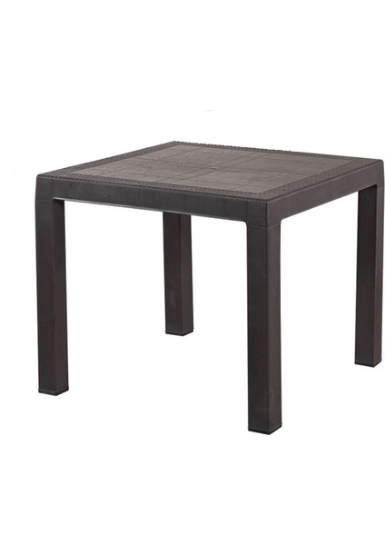 Rattan Masa Takımı 90X90 Camsız Masa 4 Kişilik Sandalye Seti Bahçe Balkon Teras Takımı