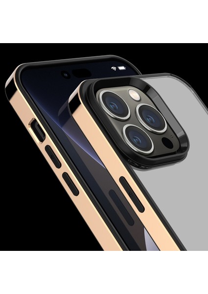 Için 3'ü Elektrolize Edilmiş Çerçeve Telefon Kılıfı - Gri (Yurt Dışından)