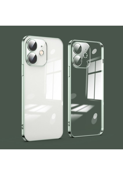 Için Cam Lens Telefon Kılıfı - Yeşil (Yurt Dışından)