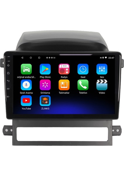 Chevrolet Captiva Android 12 Kablosuz Carplay Navigasyon Multimedya Ekran Teyp - MY-0609W-CHEVROLET Captiva