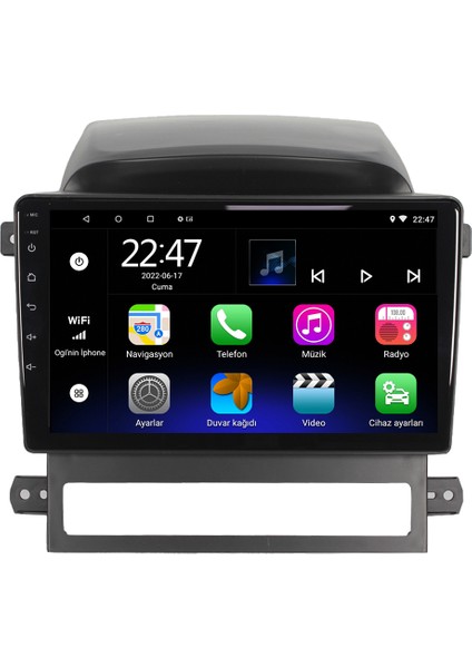 Chevrolet Captiva Android 12 Kablosuz Carplay Navigasyon Multimedya Ekran Teyp - MY-0609W-CHEVROLET Captiva