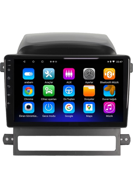 Chevrolet Captiva Android 12 Kablosuz Carplay Navigasyon Multimedya Ekran Teyp - MY-0609W-CHEVROLET Captiva