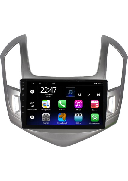 Chevrolet Cruze Android 12 Kablosuz Carplay Navigasyon Multimedya Ekran Teyp - MY-0609W-CHEVROLET CRUZE