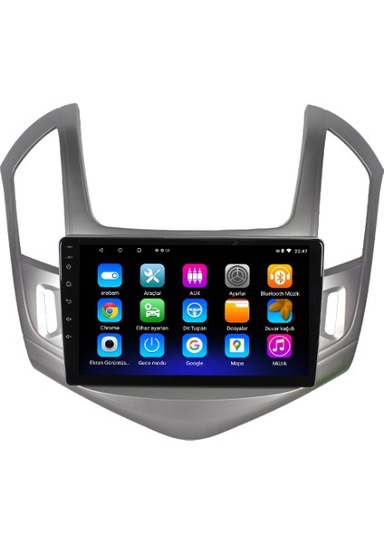 Chevrolet Cruze Android 12 Kablosuz Carplay Navigasyon Multimedya Ekran Teyp - MY-0609W-CHEVROLET CRUZE